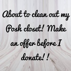 Cleaning out my Posh closet this week!